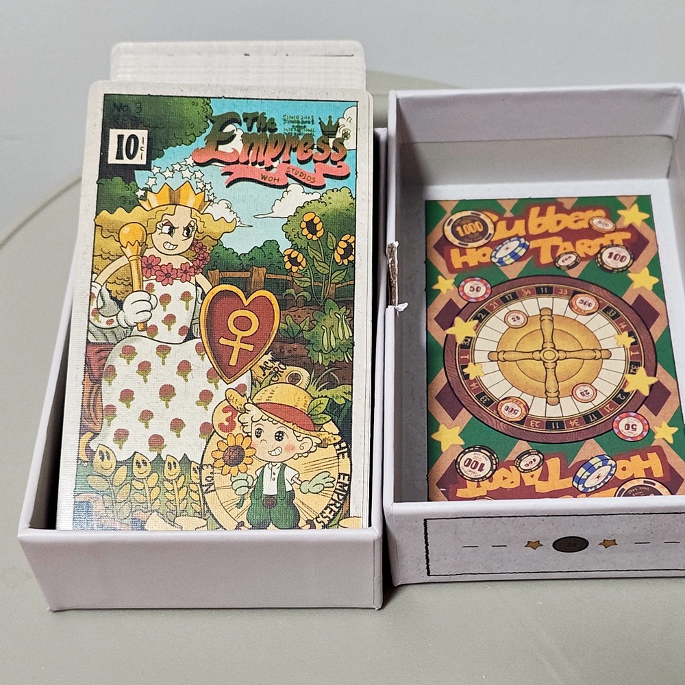 Tarot Cards Deck With Guidebook - Vintage Rubber Hose Tarot Deck in