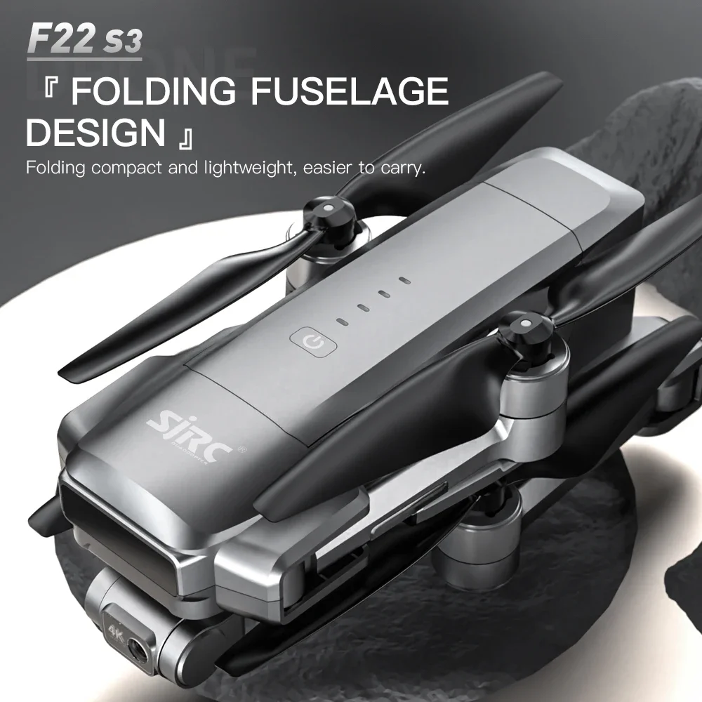 Fpv Brushless Rc Drone 4K - SJRC F22 S3 pro Foldable RC