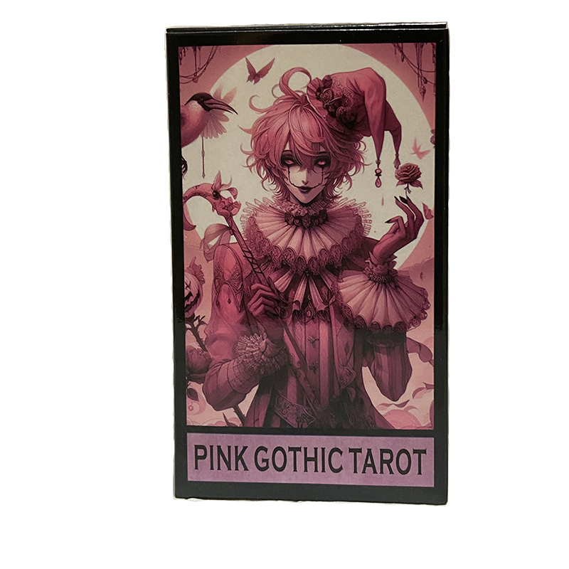Tarot Cards Deck With Guidebook - Pink Gothic Tarot Deck 78 Cards