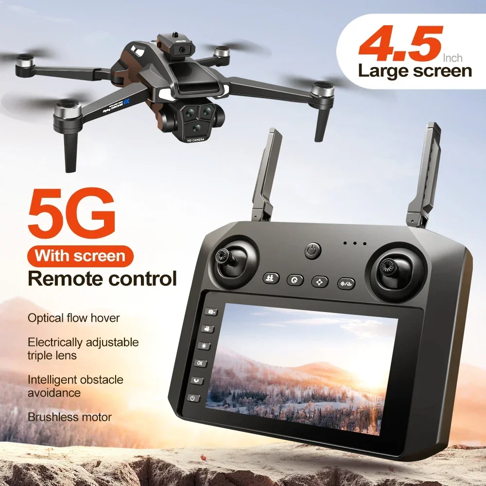 Fpv Brushless Rc Drone 4K - 2023 New M22 Pro WIFI FPV