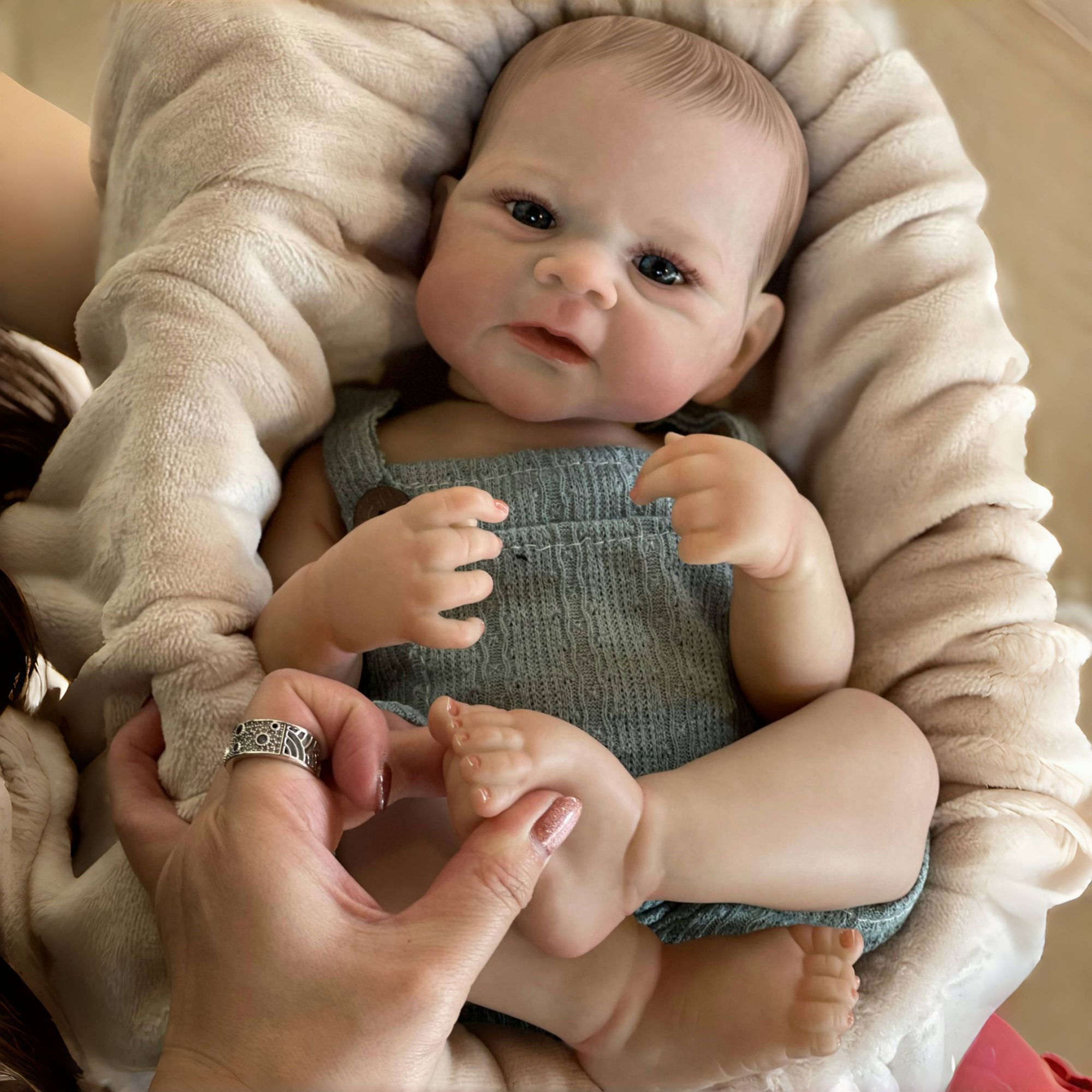 Reborn Baby Doll Silicone Realistic - OtardDolls 19Inch Elijah Boy Full Body